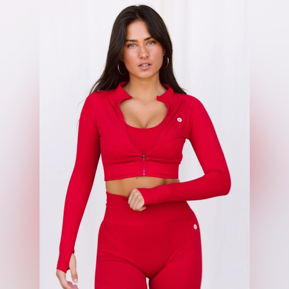 Astoria VELOCITY Seamless Zip Up - Cherry